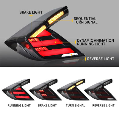 VLAND Mugen Style Taillights - Honda Civic FK7/FK8