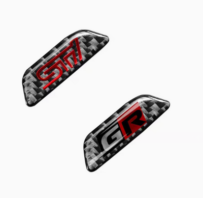 GR/STI Centre Console Badge (Carbon Fibre) - Toyota GR86/Subaru BRZ ZD8