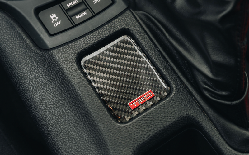 TRD Heated Seats Plate (Carbon Fibre) - Toyota 86 ZN6/Subaru BRZ ZC6
