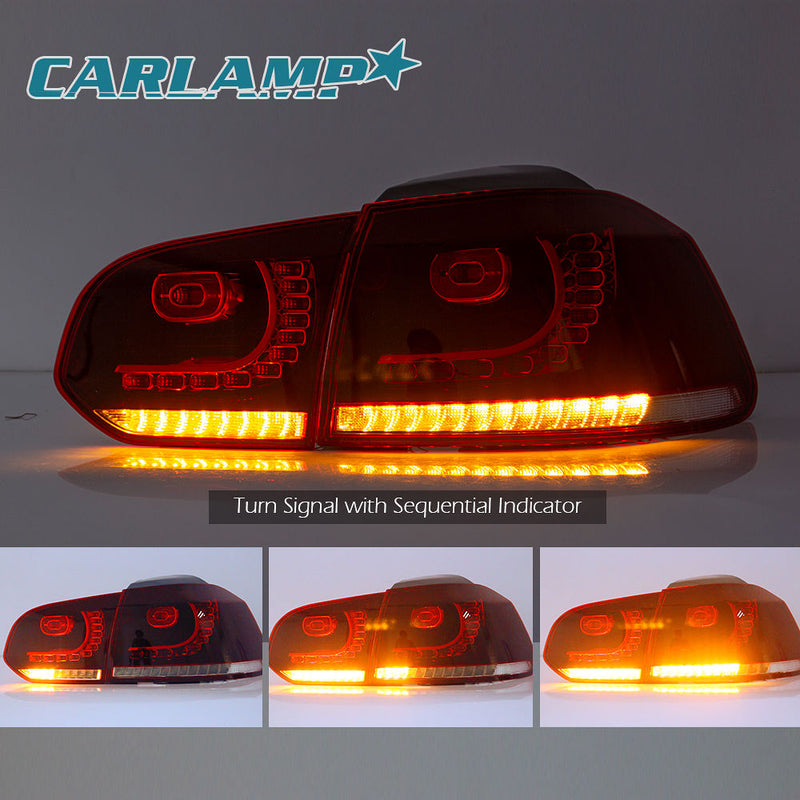VLAND LED Tail Lights - 09-13 VW Golf MK6