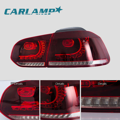 VLAND LED Tail Lights - 09-13 VW Golf MK6