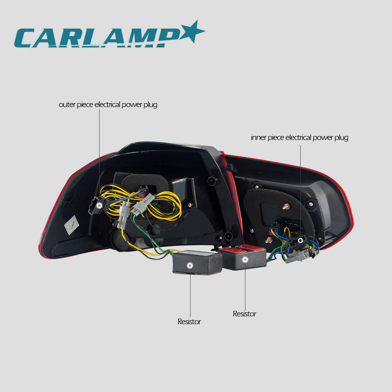 VLAND LED Tail Lights - 09-13 VW Golf MK6