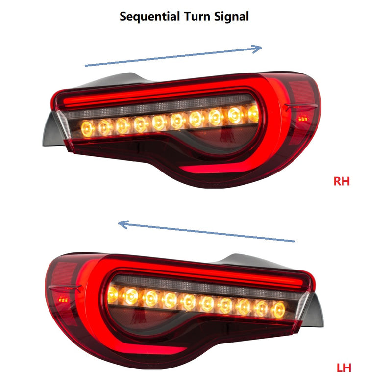 VLAND LED Tail Lights - Toyota 86 ZN6/Subaru BRZ ZC6