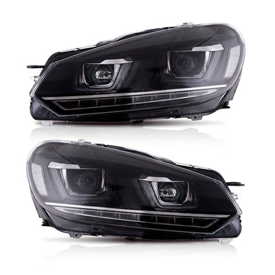 VLAND LED Headlights - 2010-2013 VW Golf MK6