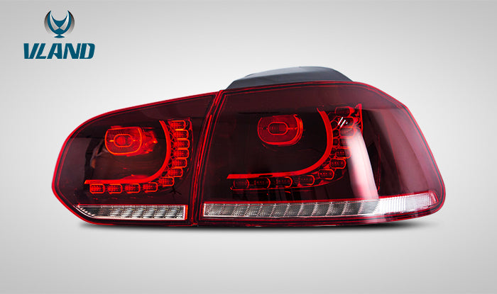 VLAND LED Tail Lights - 09-13 VW Golf MK6