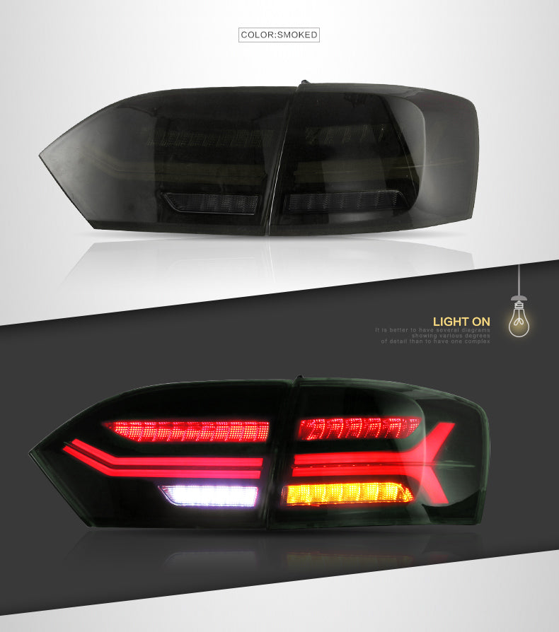 VLAND LED Tail Lights - 2011-2014 VW Jetta