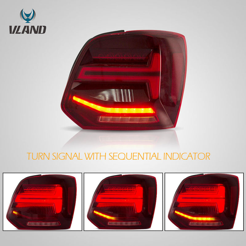 VLAND LED Tail Lights - 2011-2017 VW Polo MK5