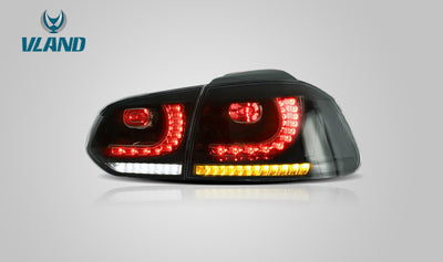 VLAND LED Tail Lights - 09-13 VW Golf MK6