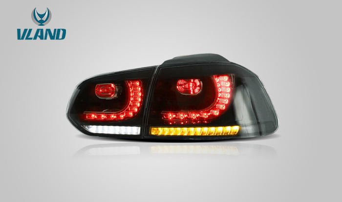 VLAND LED Tail Lights - 09-13 VW Golf MK6