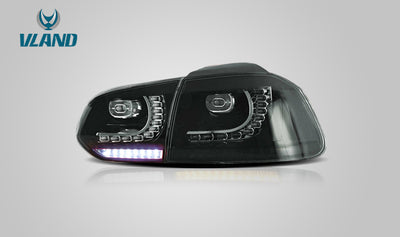 VLAND LED Tail Lights - 09-13 VW Golf MK6