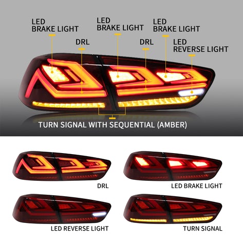 VLAND LED Taillights - Mitsubishi Lancer/Evolution X