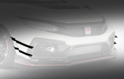 Varis Arising-II Style Front Canards - Honda Civic Type-R FK8