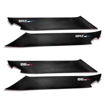 86/BRZ Door Protector Overlay (Carbon Print) - Toyota 86 ZN6/Subaru BRZ ZC6