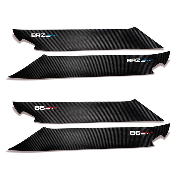 86/BRZ Door Protector Overlay (Carbon Print) - Toyota 86 ZN6/Subaru BRZ ZC6
