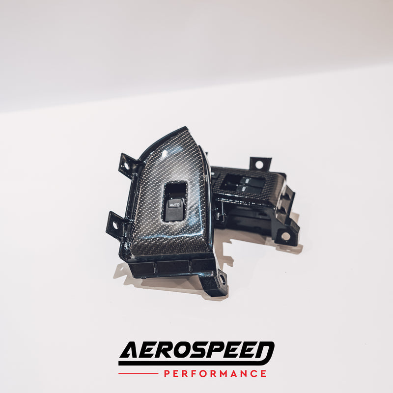 AeroSpeed Carbon Fibre Side Window Switch Panel (Replacement) - Toyota 86 ZN6/Subaru BRZ ZC6