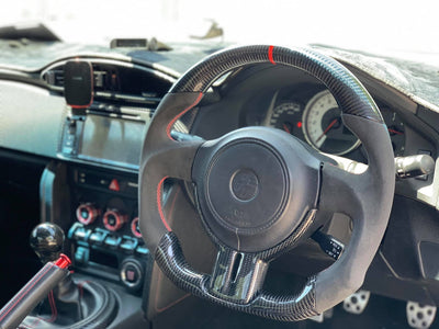 AeroSpeed Customised Carbon Fibre Steering Wheel - 2012-2016 Toyota 86 ZN6/Subaru BRZ ZC6