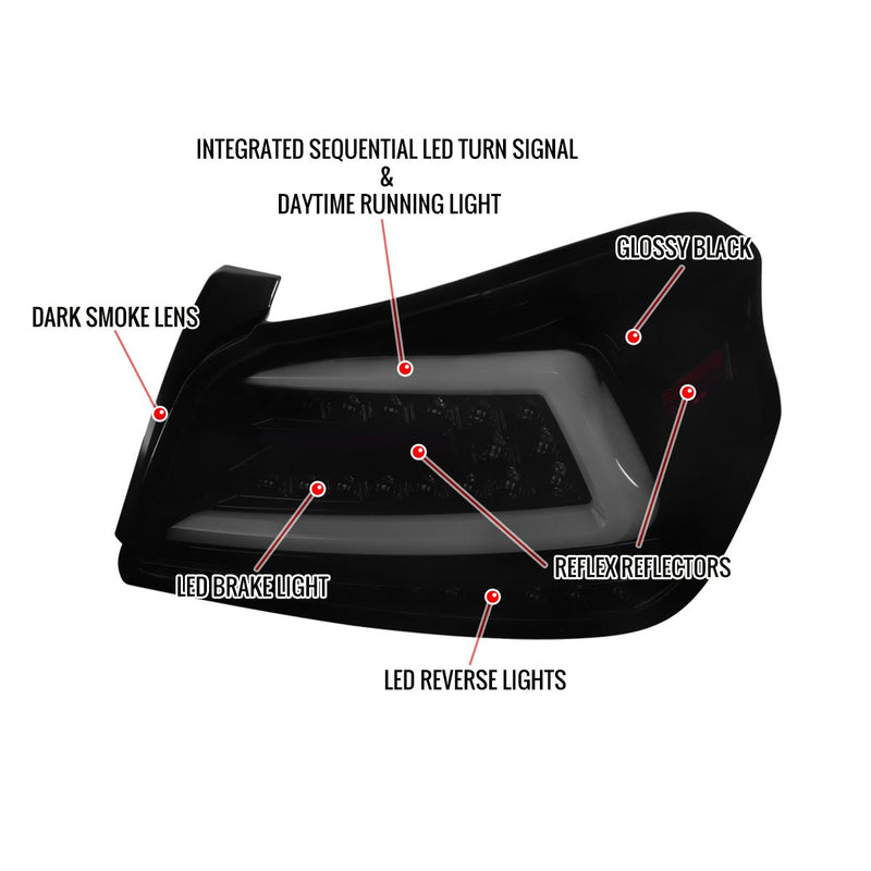 Sequential LED Tail Lights - Subaru WRX/STI VA