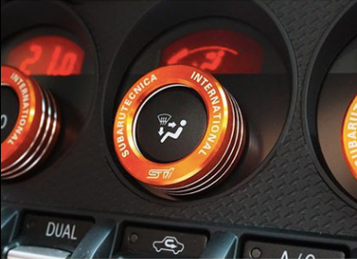 TRD Logo Air-Con Knobs Control Cover - Toyota 86 ZN6/Subaru BRZ ZC6