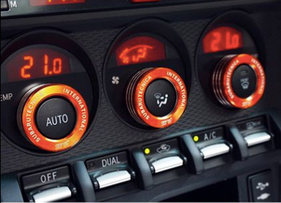 TRD Logo Air-Con Knobs Control Cover - Toyota 86 ZN6/Subaru BRZ ZC6