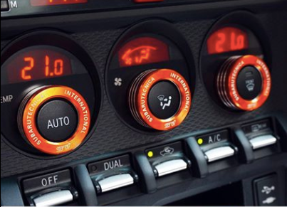 TRD Logo Air-Con Knobs Control Cover - Toyota 86 ZN6/Subaru BRZ ZC6