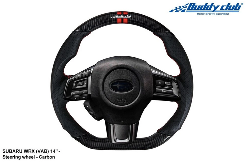 BuddyClub Carbon Fibre Racing Spec Steering Wheel - Subaru WRX/STI VA