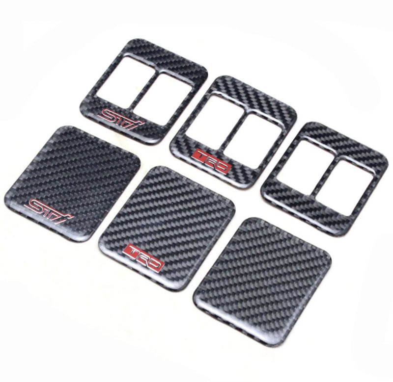 TRD Heated Seats Plate (Carbon Fibre) - Toyota 86 ZN6/Subaru BRZ ZC6